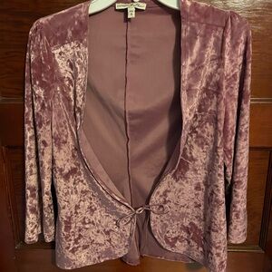 Crushed Velevet Cardigan